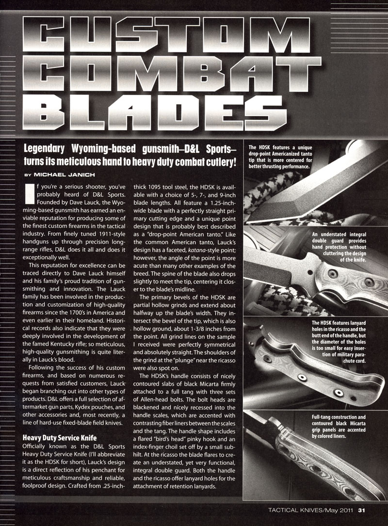 Tactical Knives - May 2011