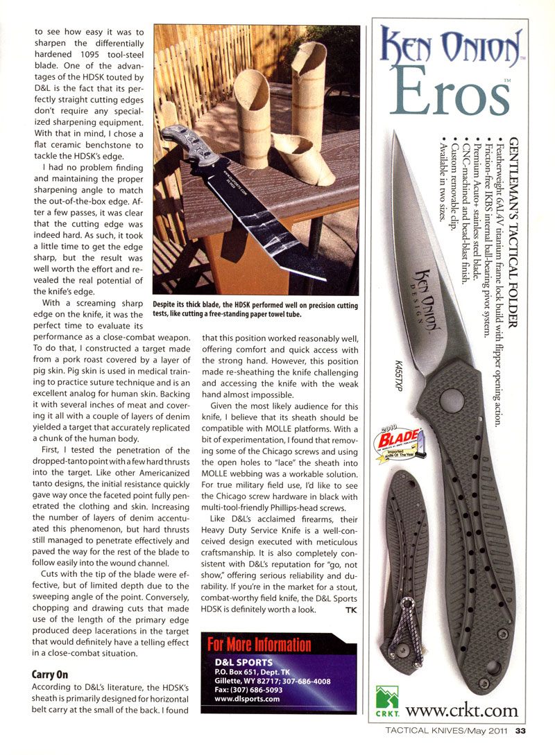 Tactical Knives - May 2011