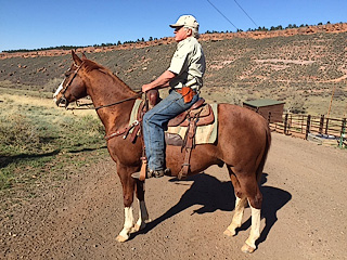 Western 1911 on horseback