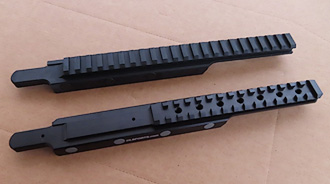 AR-15 extended length flat top scope mounting rail